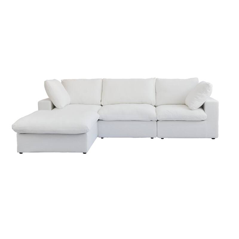 L Shape Modern Modular Convertible Sectional Sofa Couch