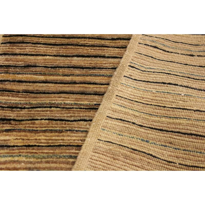 Boho Earthline Gabbeh Hand Knotted Wool Area Rug