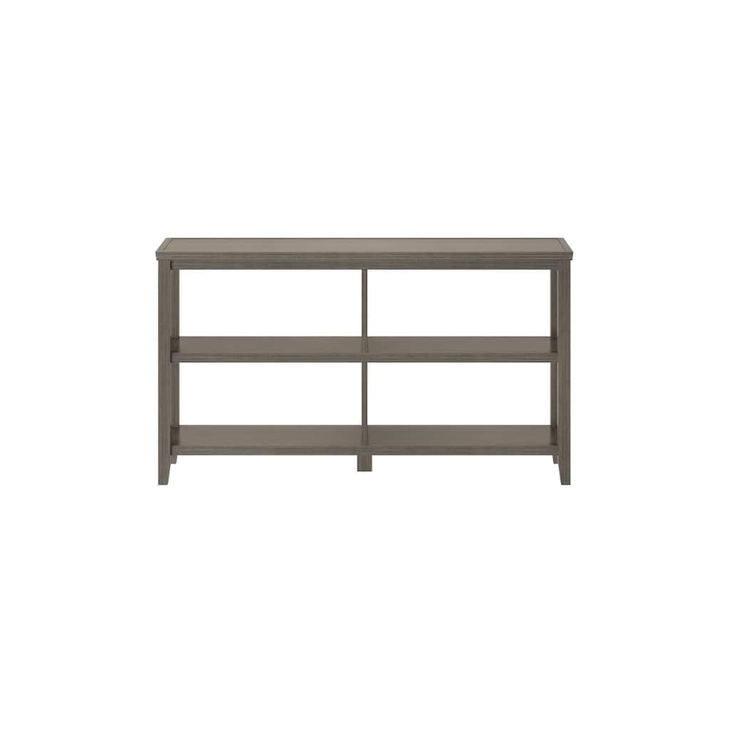 60-Inch High 4-Tier Open Bookcase with Dark Brown Shelves and Silver Metal Frame for Modern Storage - 53.875