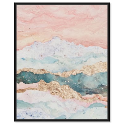 Rose Quartz Ridge Canvas by Art Remedy