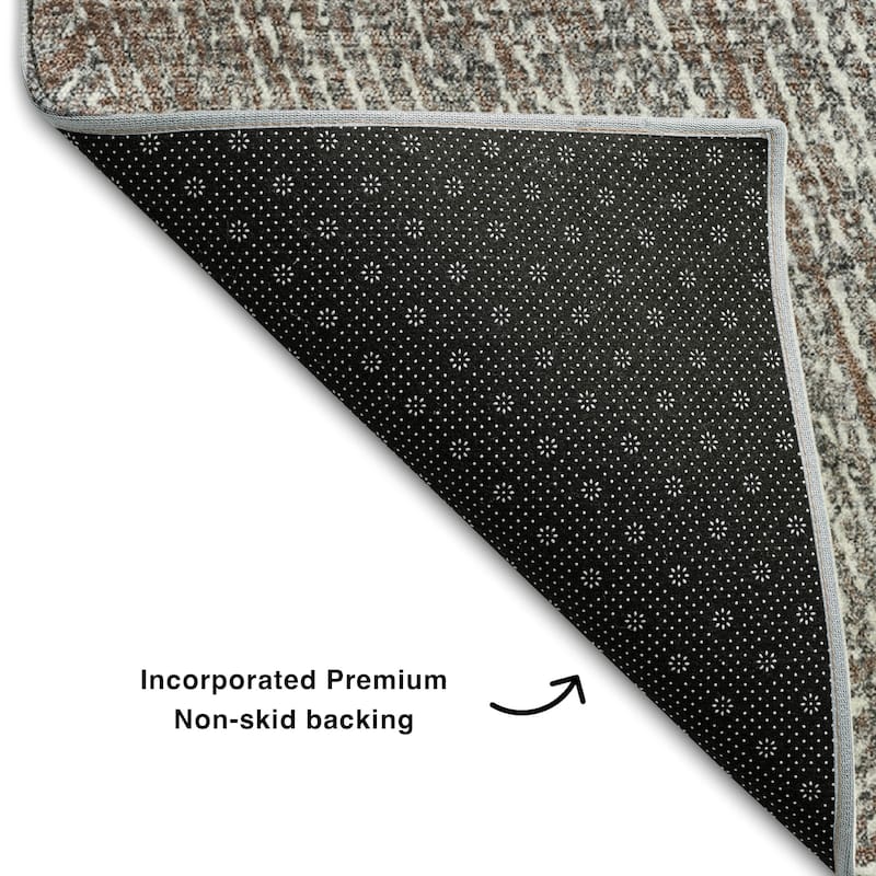 Premium Washable Super Soft Contemporary Diri Mayfield Rug