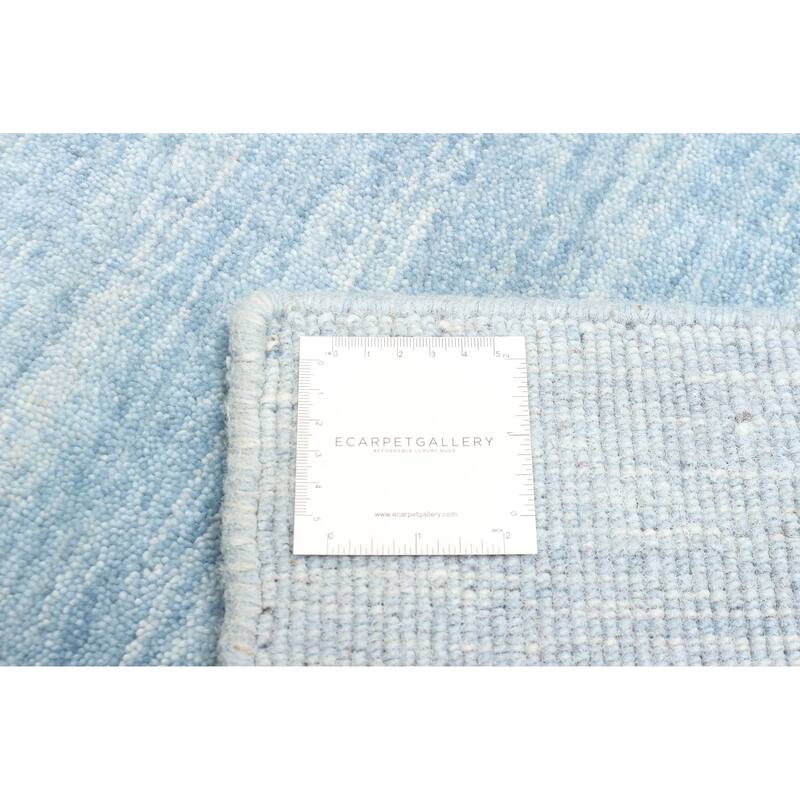 ECARPETGALLERY Hand Loomed Kashkuli Gabbeh Light Blue Wool Rug - 4'0 x 5'8