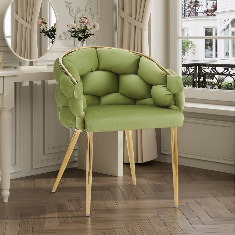 Velvet Handmade Accent Chairs (Set of 2)
