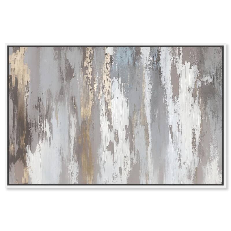 Flooding Gold I Canvas by Art Remedy - White - 30" x 20"
