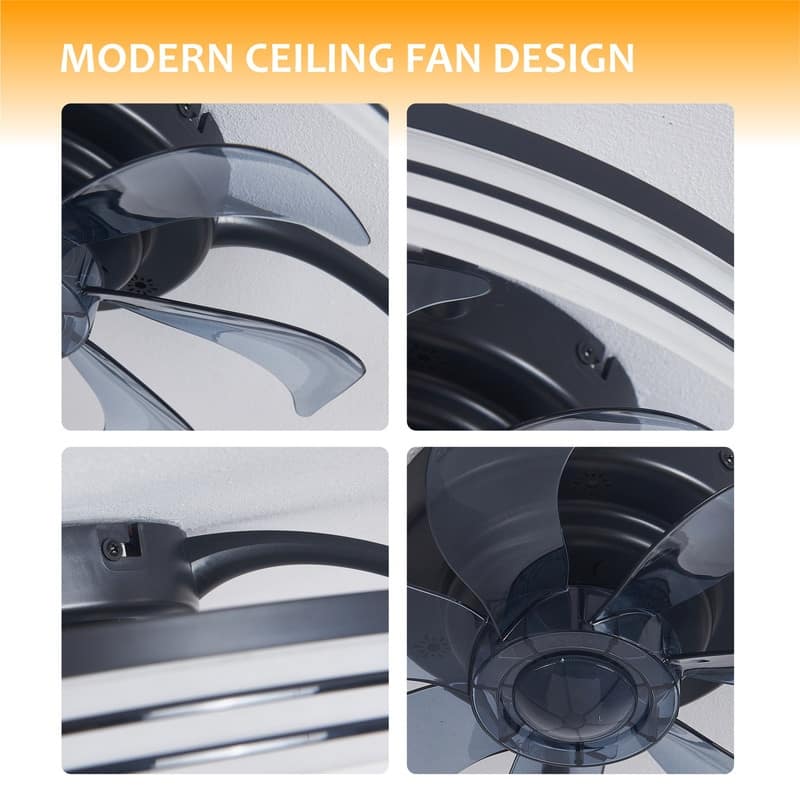 Modern Dimmable LED Ceiling Fan With Lights & Remote Control - Quiet, Safe, And Easy Installation For Bedrooms