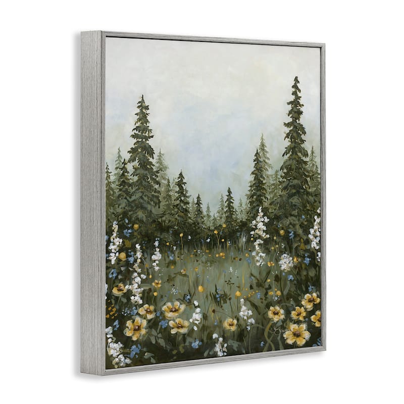 Stupell Forest Meadow Clearing Framed Giclee Art Design By Hollihocks Art