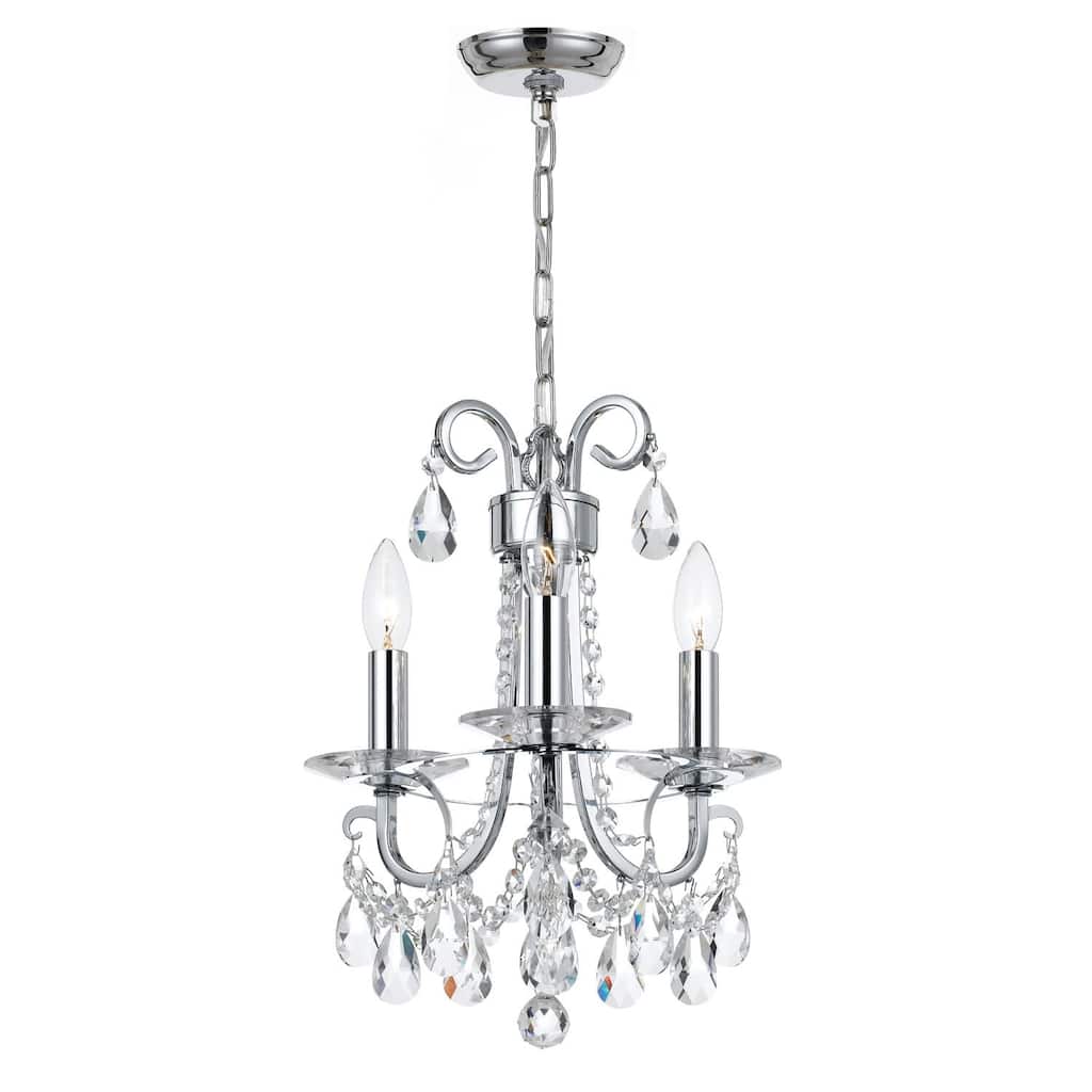 Crystorama Lighting Group Othello 3 Light 13" Wide Chandelier with