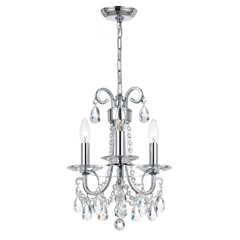 Crystorama Lighting Group Othello 3 Light 13" Wide Mini Chandelier - Polished Chrome