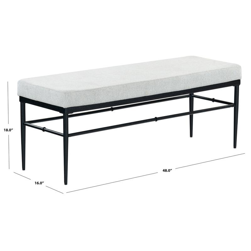 SAFAVIEH Couture Theabella Rectangular Bench - 48"W x 16"D x 18"H