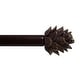 preview thumbnail 4 of 15, 3/4" Farmhouse Pinecone Curtain Rod Adjustable Designer Window Single Rod 24"-48" - Oil Rubbed Bronze