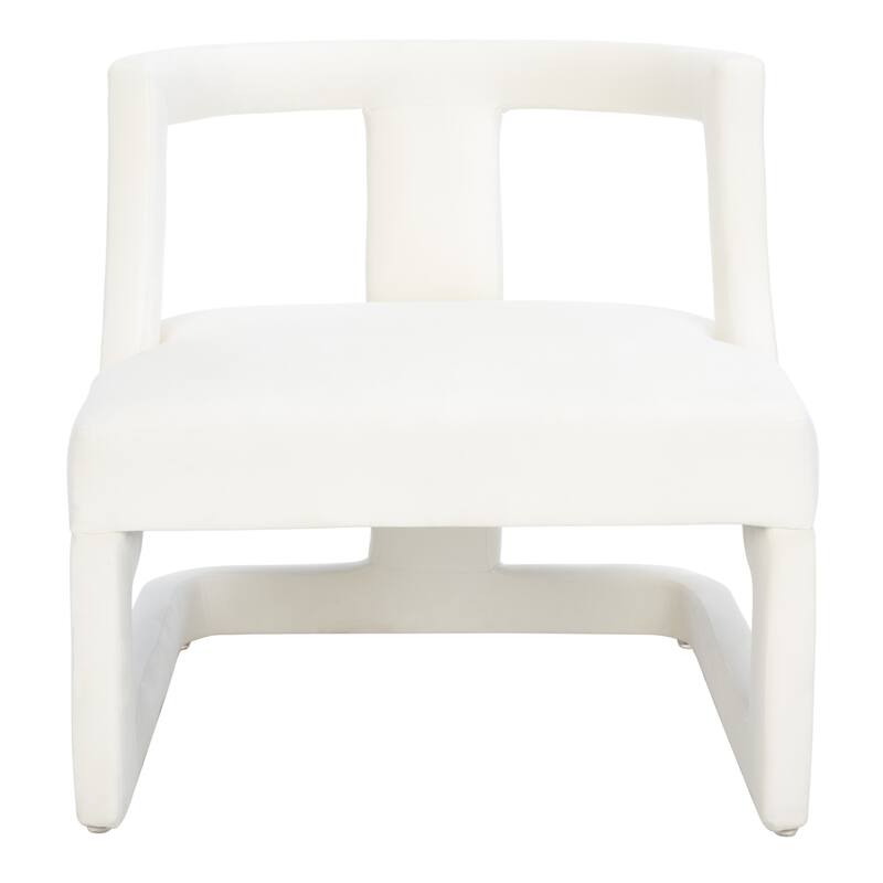 SAFAVIEH Emelie Accent Chair - 27" W x 27" D x 27" H - 26Wx27Dx27H - Cream