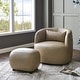 preview thumbnail 13 of 112, KINWELL 23" Wide Faux Leather Upholstered Ottoman Footrest, PU Entryway Footstool