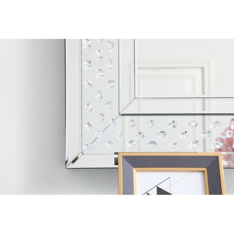 River LED Crystal Mirror - Clear