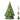 15" Hand Painted Ceramic Christmas Tree, Pre-Lit Tree with Star