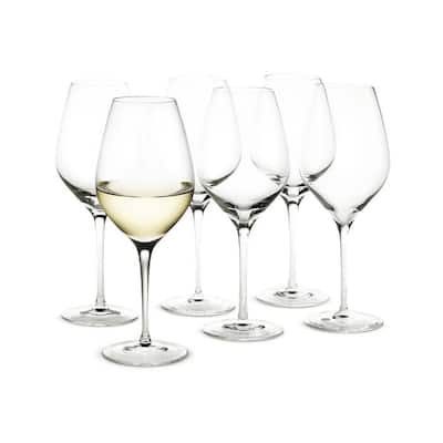 Holmegaard Cabernet White Wine Glass, Clear, 6 pcs. - 12.2 oz