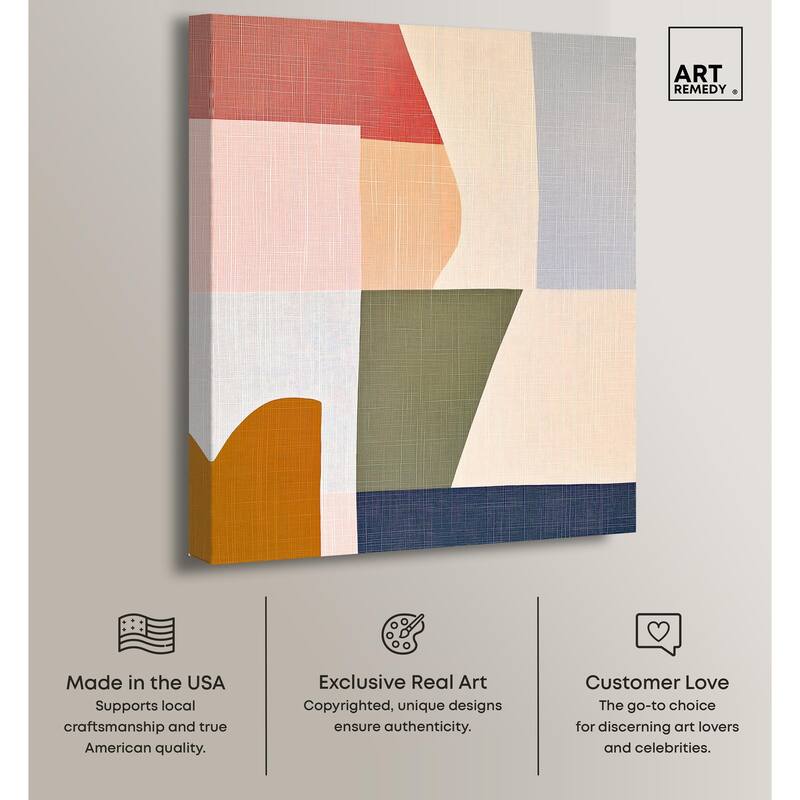Planar Patchwork I Canvas by Art Remedy, Gallery Wrapped