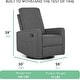 preview thumbnail 3 of 10, Evolur Skye Glider Recliner