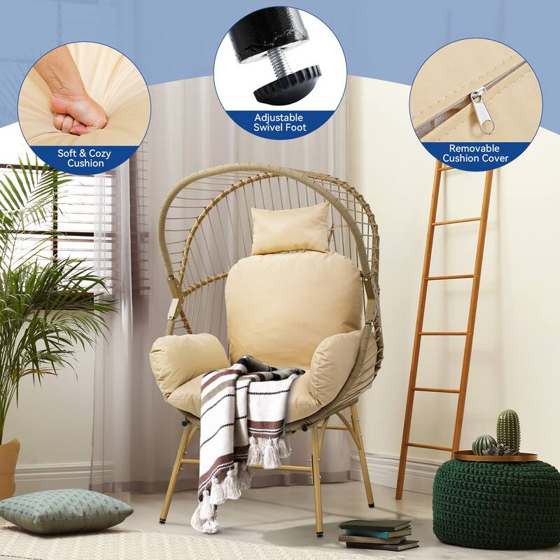 Egg chair with cushion Bed Bath & Beyond 39934922