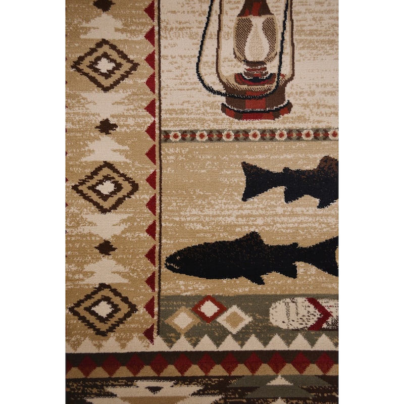 American Destination River Camp Southwest Area Rug