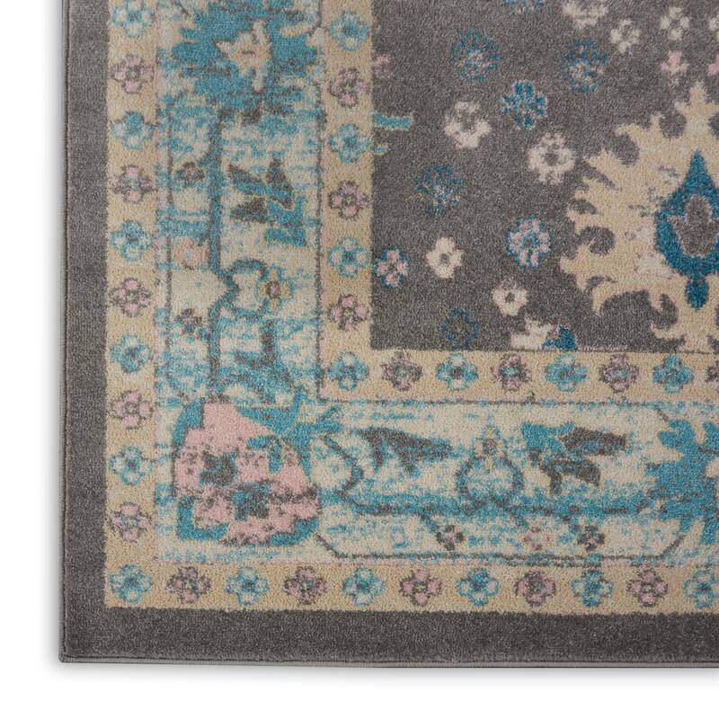 Nourison Tranquil Oriental Floral Medallion Area Rug