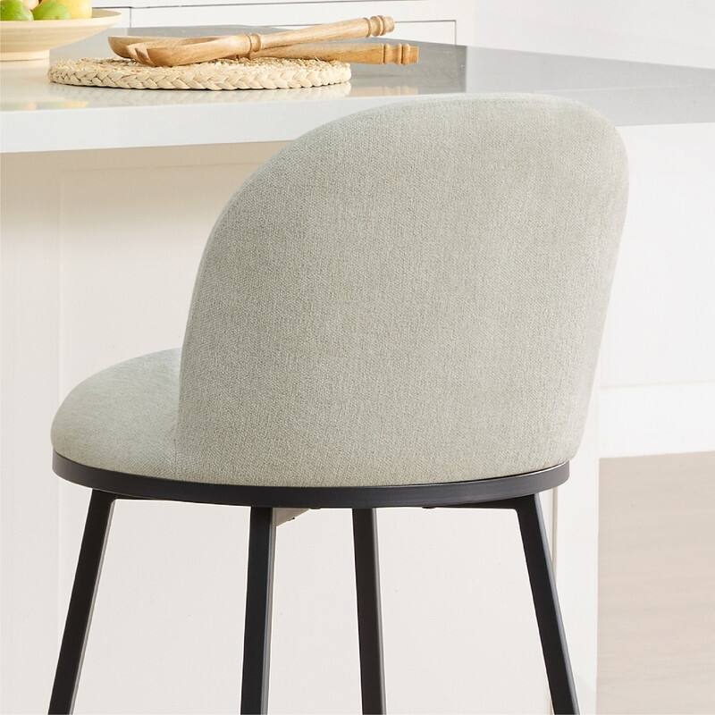 Beverly Swivel Counter Bar Stool Set 26 in Barstools with Metal Frame