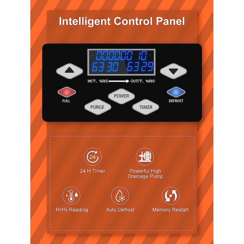 190 PPD Commercial Dehumidifier with Pump and Drain Hose