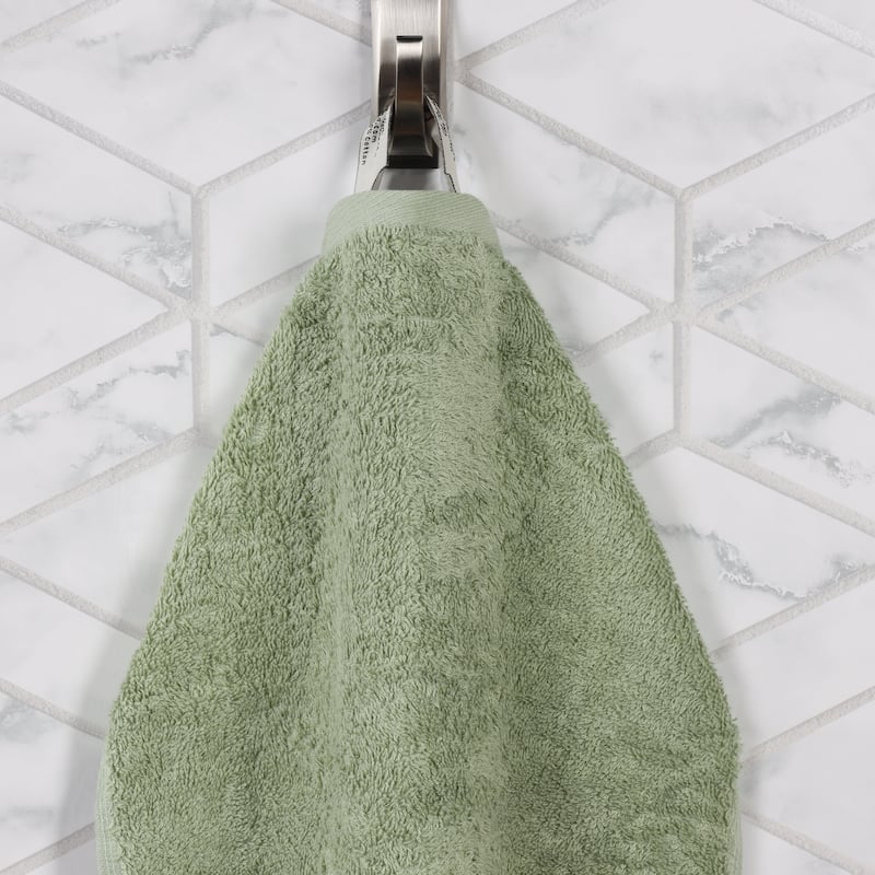 Superior Sierra Rayon From Bamboo Cotton Blend Hand Towel Set of 6