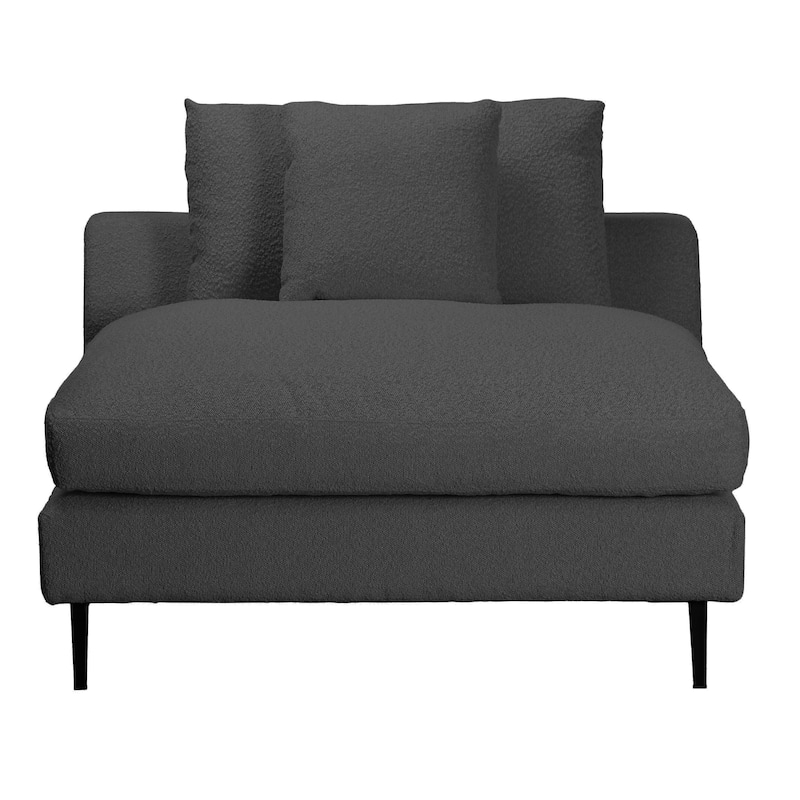 Oslo 113-inch Modern Sectional Sofa with Chaise in Boucle