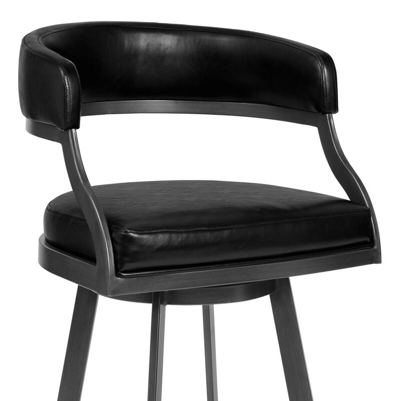 Dione Upholstered Bar or Counter Height Swivel Stool