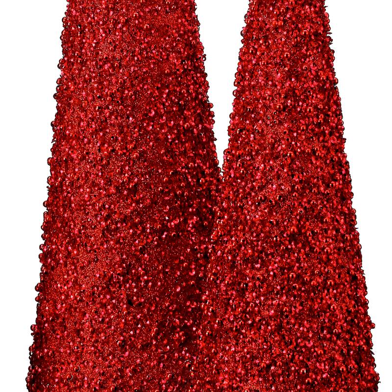 12/18/24" Glitter Cone Tree Set of 3