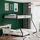 preview thumbnail 2 of 15, Twin over Full Square Metal Bunk Bed With Exchangeable Ladder