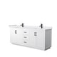 preview thumbnail 16 of 114, Miranda Double Vanity Set, Cultured Marble Top, No Mirror