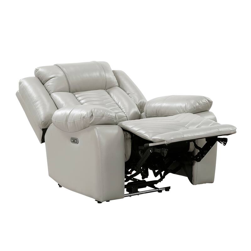 Ridge 40" Faux Leather Power Recliner - LED and Charging Ports