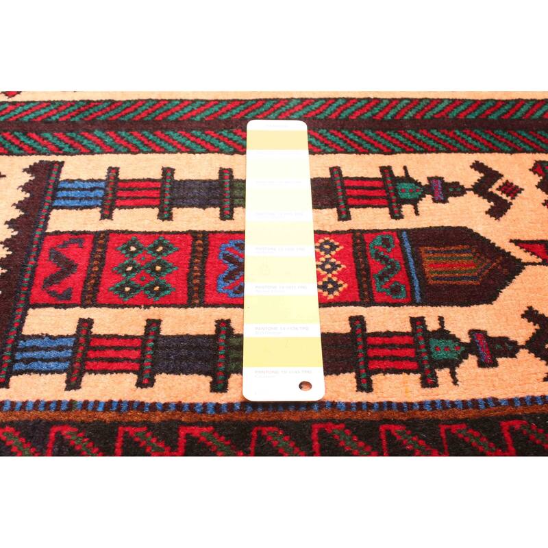 ECARPETGALLERY Hand-knotted Teimani Light Orange Wool Rug - 2'8 x 4'2