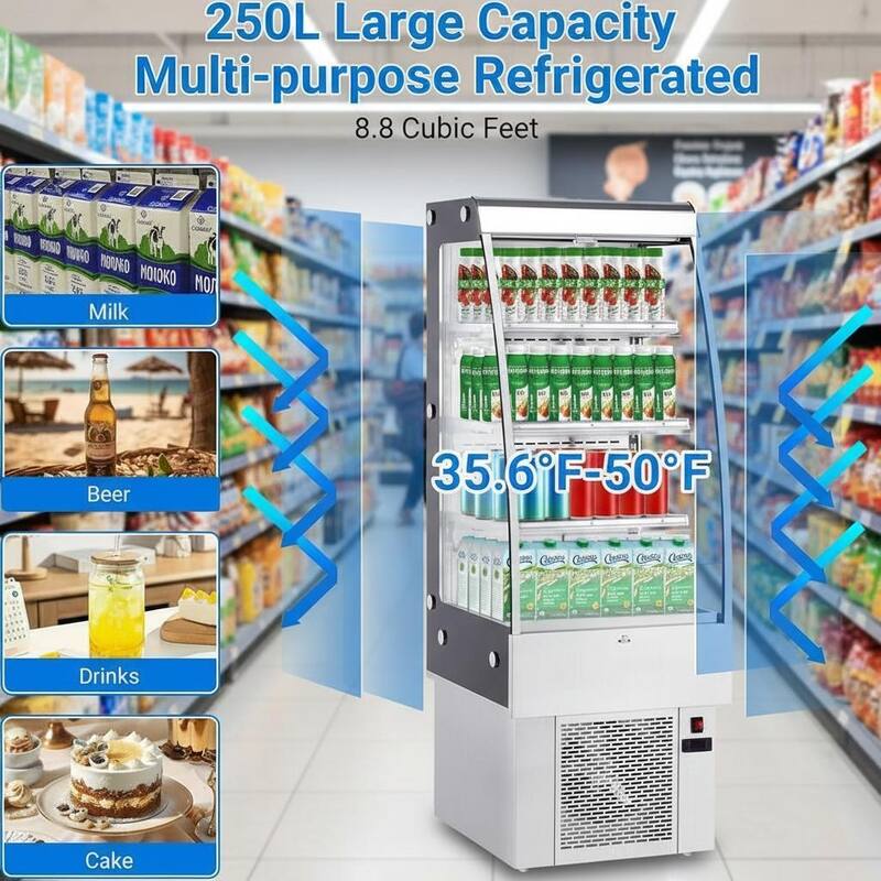 Glass Commercial Cooler, 3.5 Cu.Ft