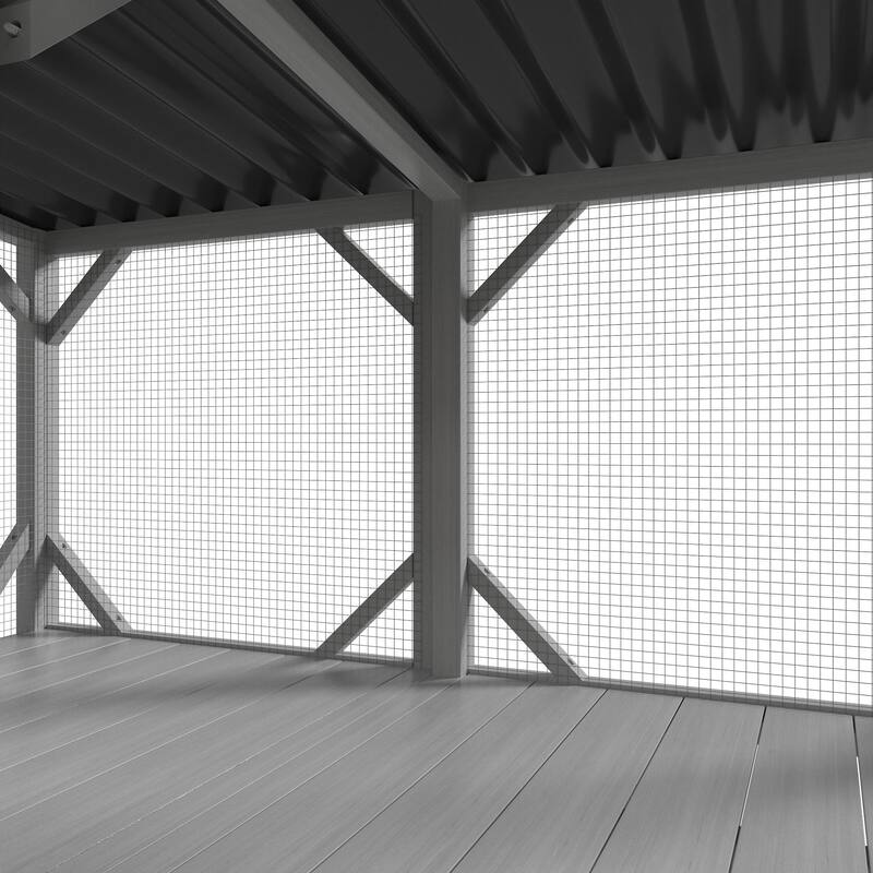 Cat Window Perch, Cat Window Box for Large Indoor Cats, Outdoor Cat Enclosure for Sunbathing, Napping & Overlooking