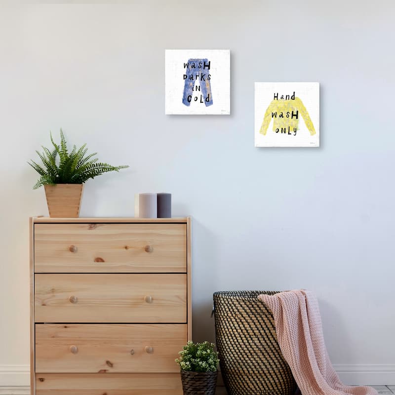 Laundry Rules IV, Laundry Rules V by Sue Schlabach Canvas Art Prints