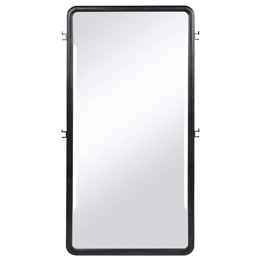 Leandro 76-inch Full Length Floor Mirror Burnished Black