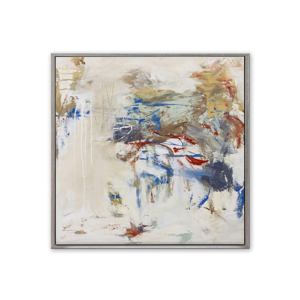 'Yacht Club Blues' Framed Canvas Wall Art by Patricia Schwimmer