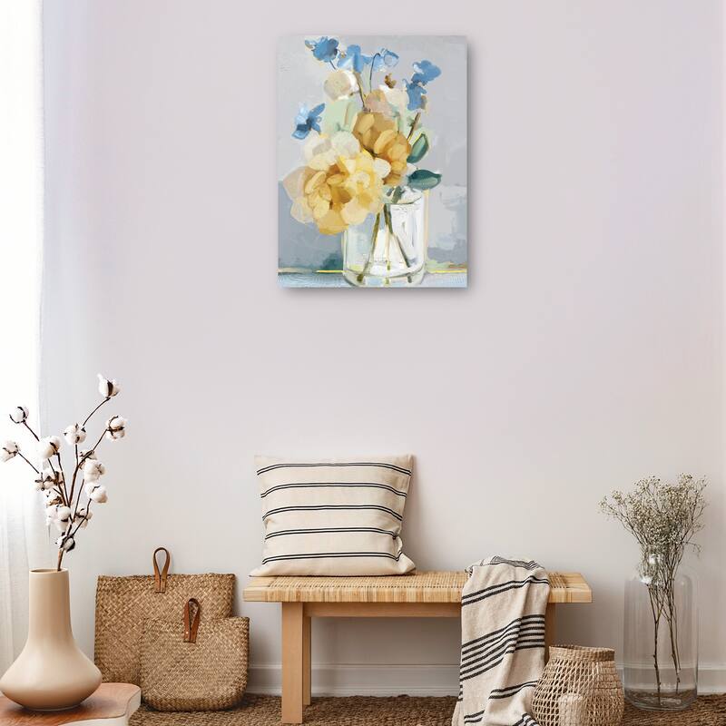 Petite Fleurs II By Studio Arts Canvas Art Print