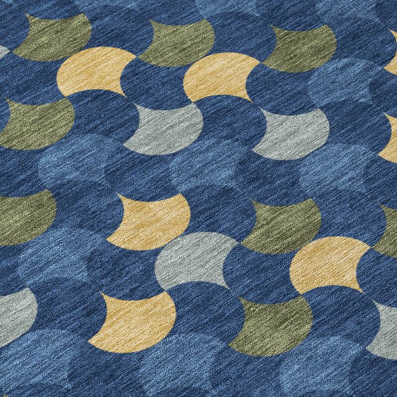 Machine Washable Indoor/ Outdoor Modern Osage Chantille Rug