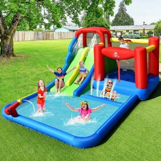 Sub 5 Box Water Inflatables Inflatable Water Slide with Ocean Balls for Kids without Blower - 205 ...
