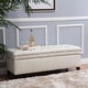 preview thumbnail 2 of 43, Hastings Tufted Faux Leather Storage Ottoman by Christopher Knight Home