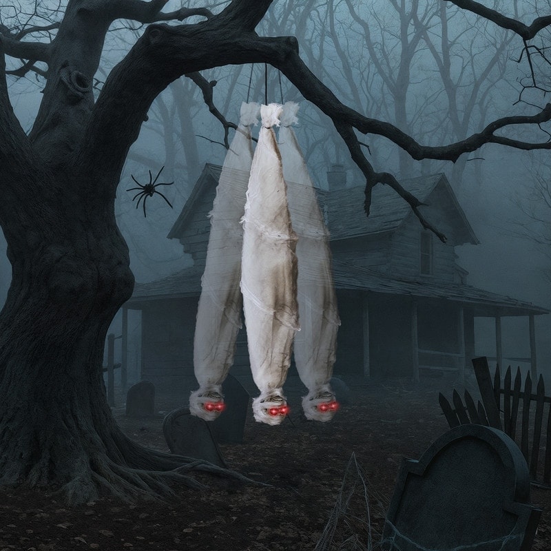 3ft Halloween Animated Hanging Cocoon Corpse Outdoor Indoor Holiday Decoration
