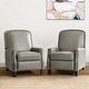 preview thumbnail 63 of 96, Gladis Modern Retro Genuine Leather Recliner with Nailhead Trim Set of 2 by HULALA HOME DOVE