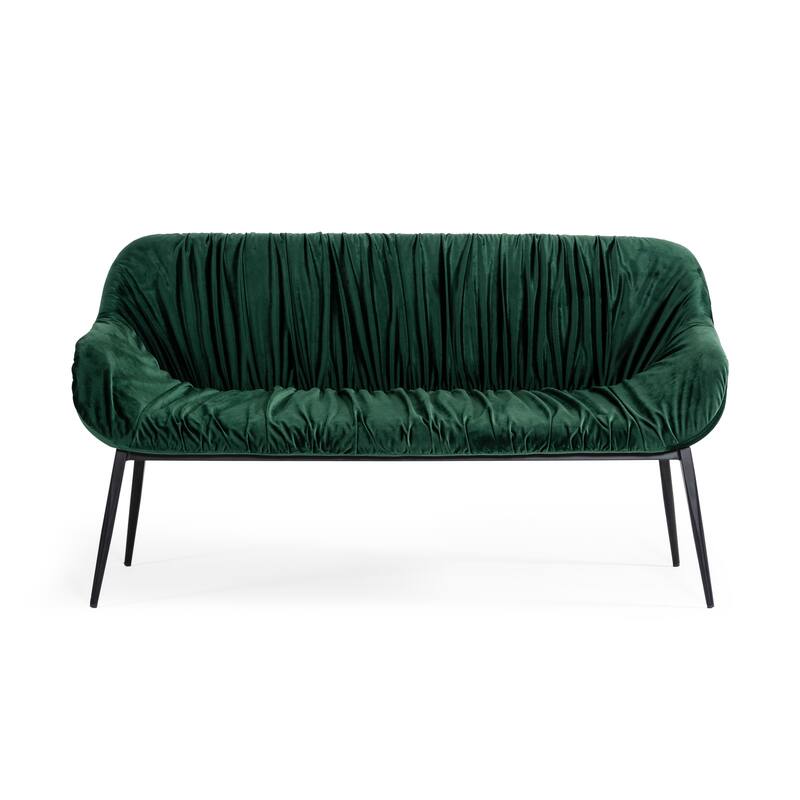 Modrest Katrina Modern Green Fabric Bench