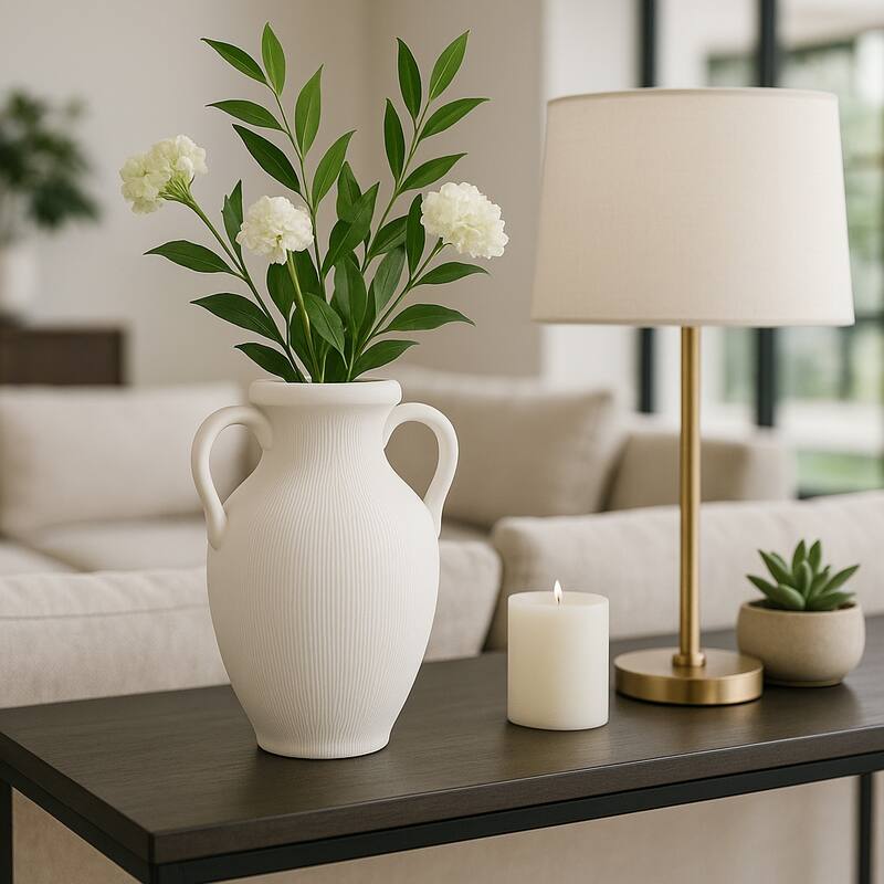 Stoneware Amphora Striped Weathered Jug