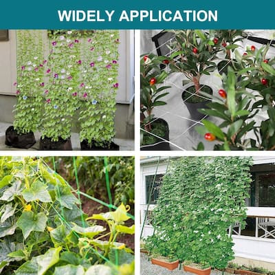Agfabric Heavy-Duty PE Plant Trellis Netting Green Garden Netting - W7'xL6'