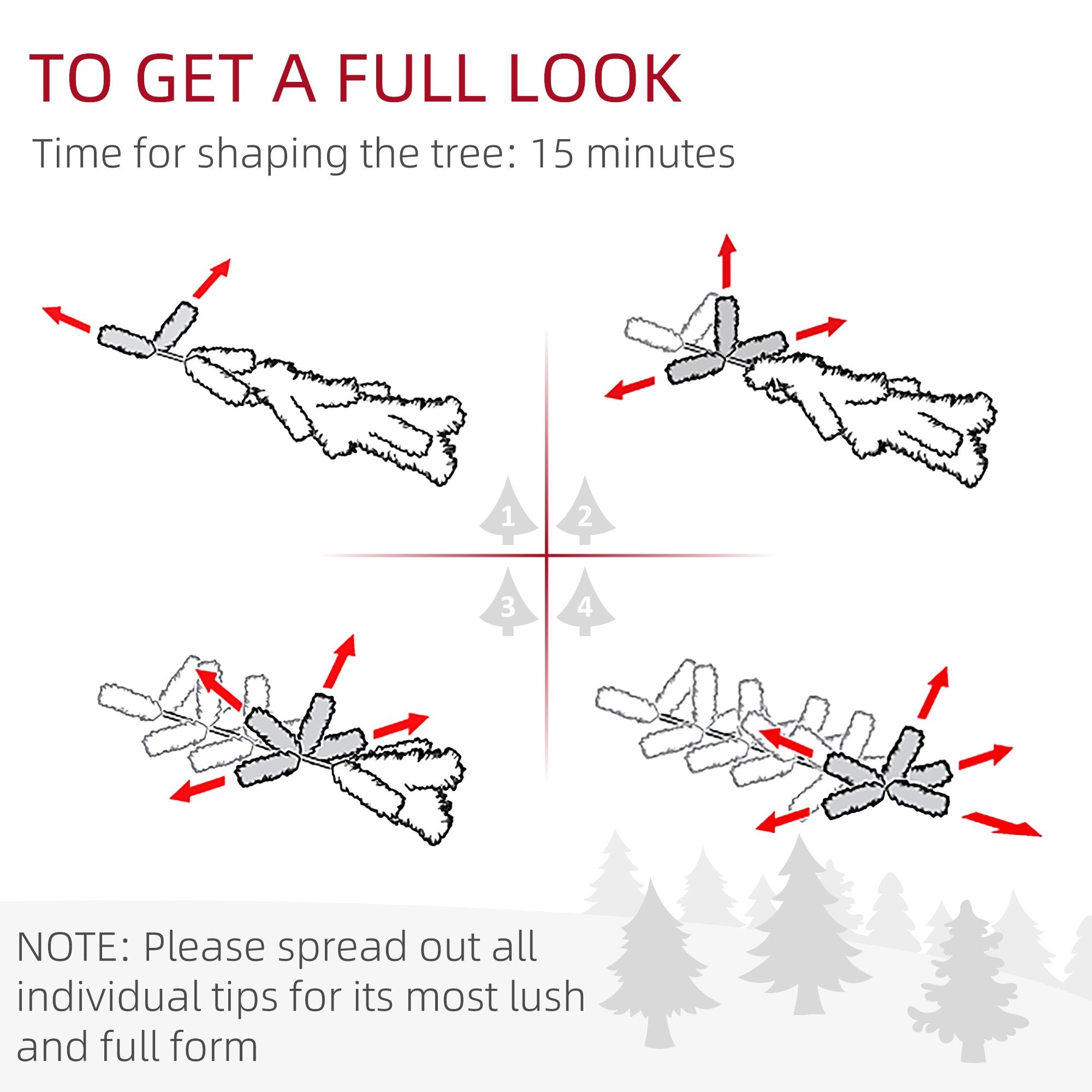 HOMCOM 5ft Snow-Covered Pencil Christmas Tree with 263 Tips for Festive Decor-image