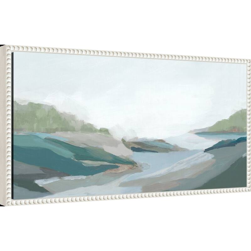 Return to Nature II by Isabelle Z (27 x 14 in.), Framed Canvas Wall Art Print - Sylvie Beaded White